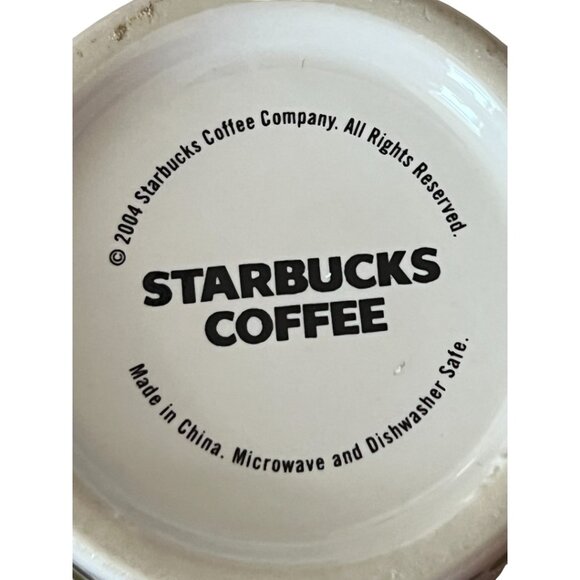 Vtg Starbucks Coffee Latte Mug Winter Holidays Christmas - Picture 4 of 7